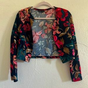 Floral blazer/ S Size/ long sleeves